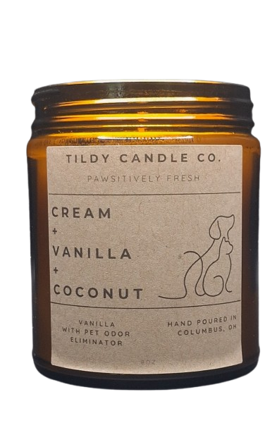 Pet Odor Eliminator | Cream, Vanilla, and Coconut |  Pawsitively Fresh