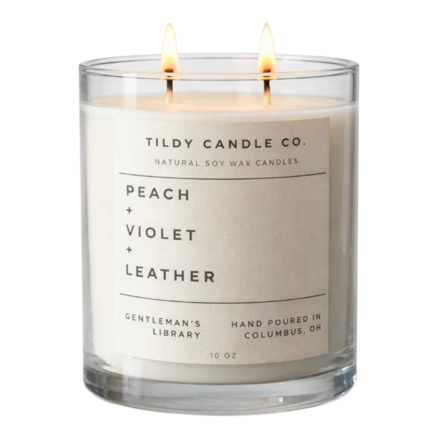 Gentleman’s Library | Peach, Violet & Leather