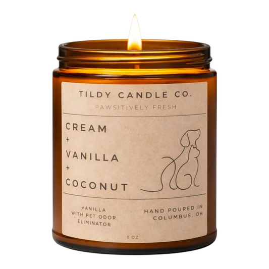 Pet Odor Eliminator | Cream, Vanilla, and Coconut |  Pawsitively Fresh