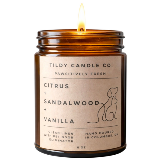 Pet Odor Eliminator | Citrus, Sandalwood, Vanilla |  Pawsitively Fresh