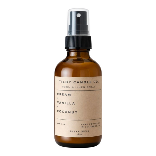 Vanilla Cream Room & Linen Spray | Creamy Vanilla & Coconut Bliss