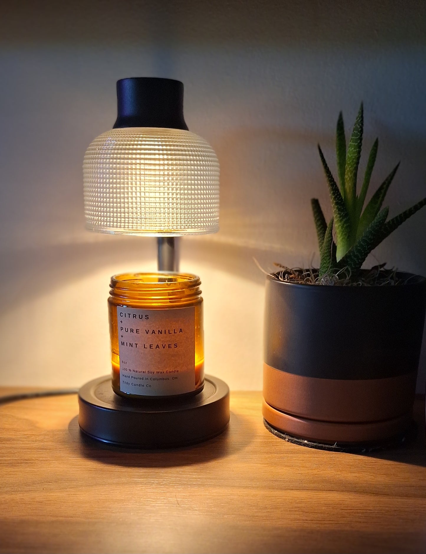 Candle Warmer Lamp with Timer: Adjustable Height Dimmable