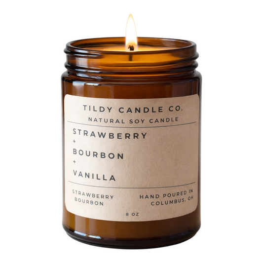 STRAWBERRY BOOURBON soy candle 