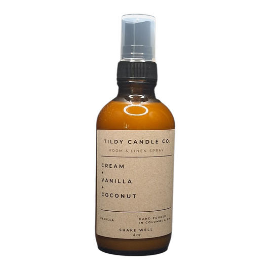 Vanilla Cream Room & Linen Spray | Creamy Vanilla & Coconut Bliss