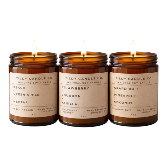 YOU PICK 3 8OZ SOY CANDLE SPRING COLLECTION